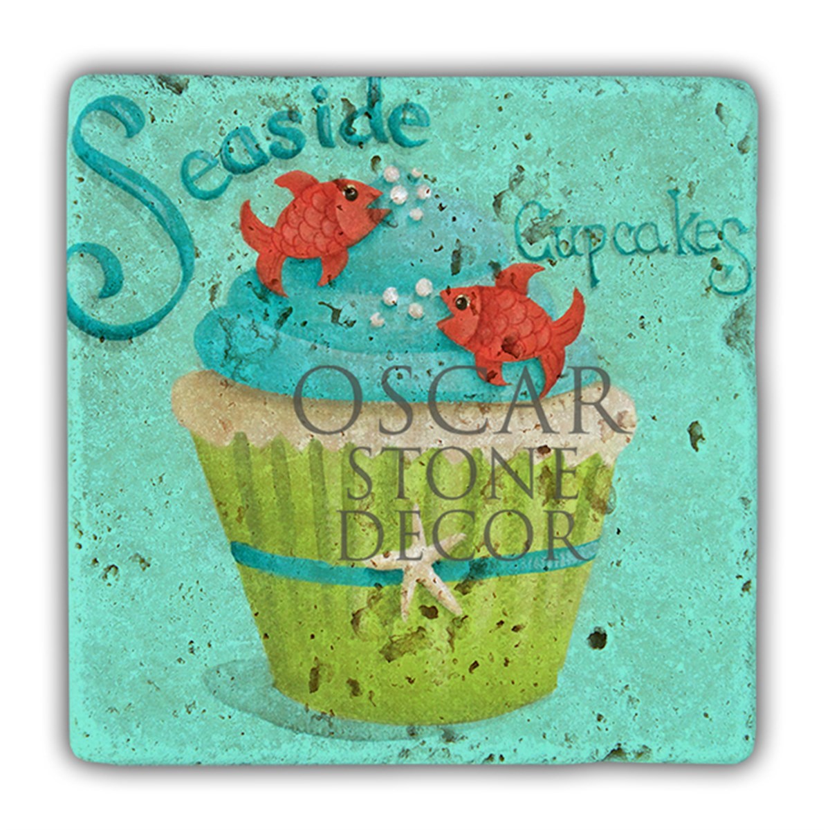OSCAR STONE DECOR SEASIDE CUPCAKE DOĞALTAŞ DUVAR DEKORU / DD363 (WALL DECOR)