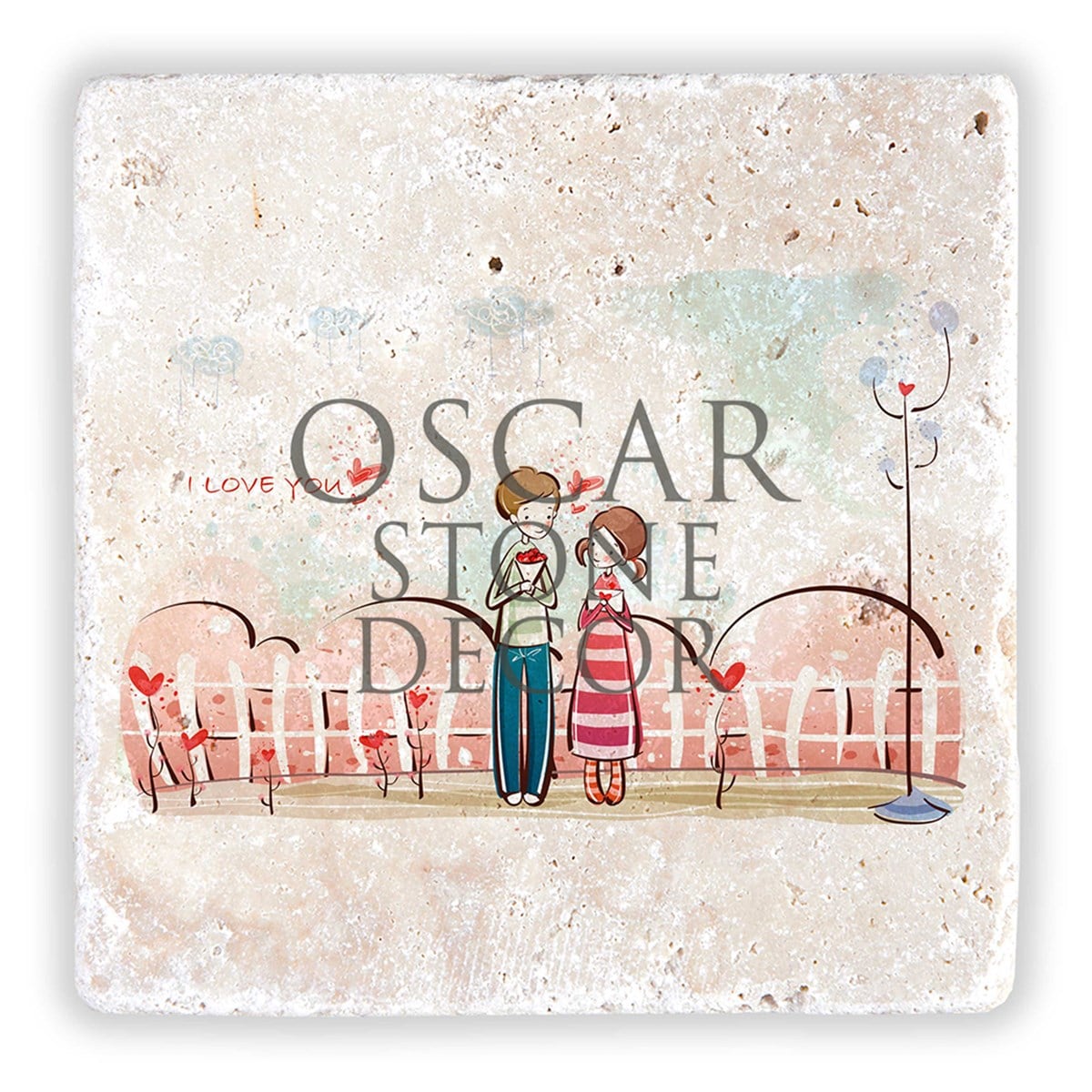 OSCAR STONE DECOR SEVGİLİLER GÜNÜ DOĞALTAŞ DUVAR DEKORU /  SDD-001 (WALL DECOR)