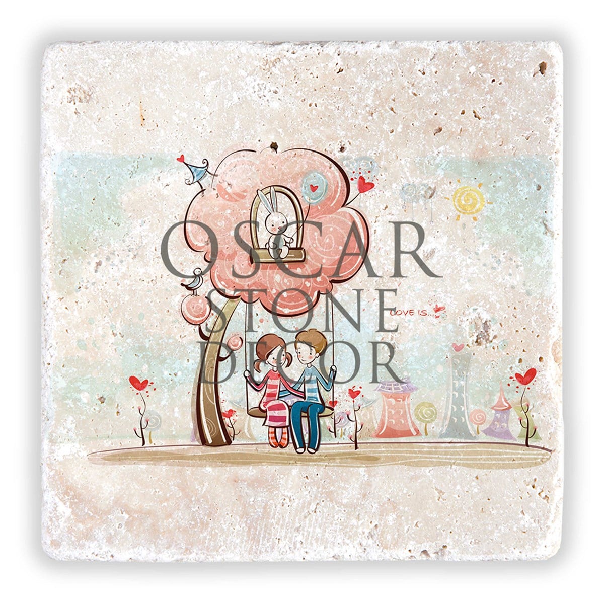 OSCAR STONE DECOR SEVGİLİLER GÜNÜ DOĞALTAŞ DUVAR DEKORU /  SDD-012 (WALL DECOR)