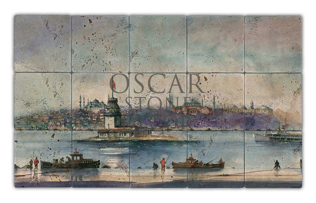 OSCAR STONE DECOR SULUBOYA DOĞALTAŞ TABLO / TT130 (STONE TABLE)