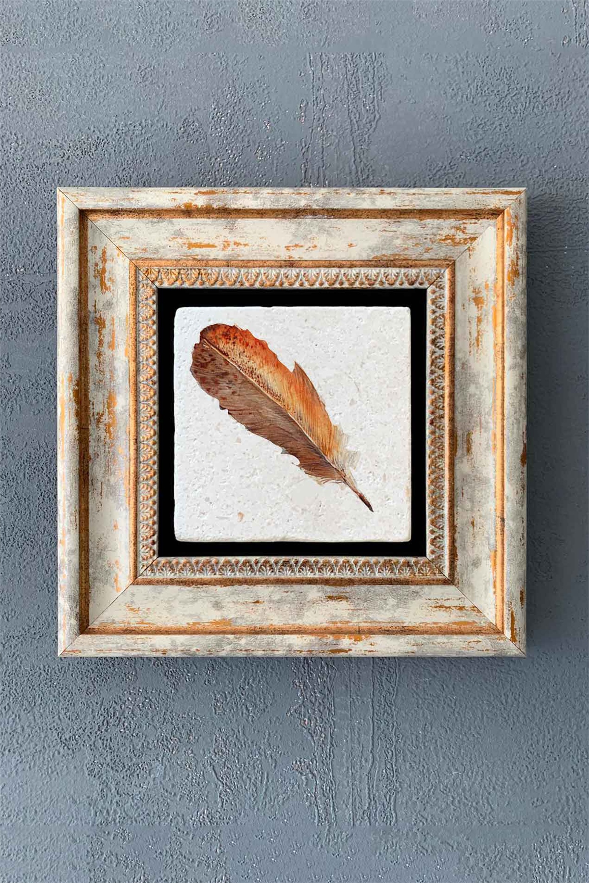 OSCAR STONE DECOR TEKLİ ÇERÇEVELİ DOĞALTAŞ DUVAR DEKORU / CDD1-40-1323 (WALL DECOR)