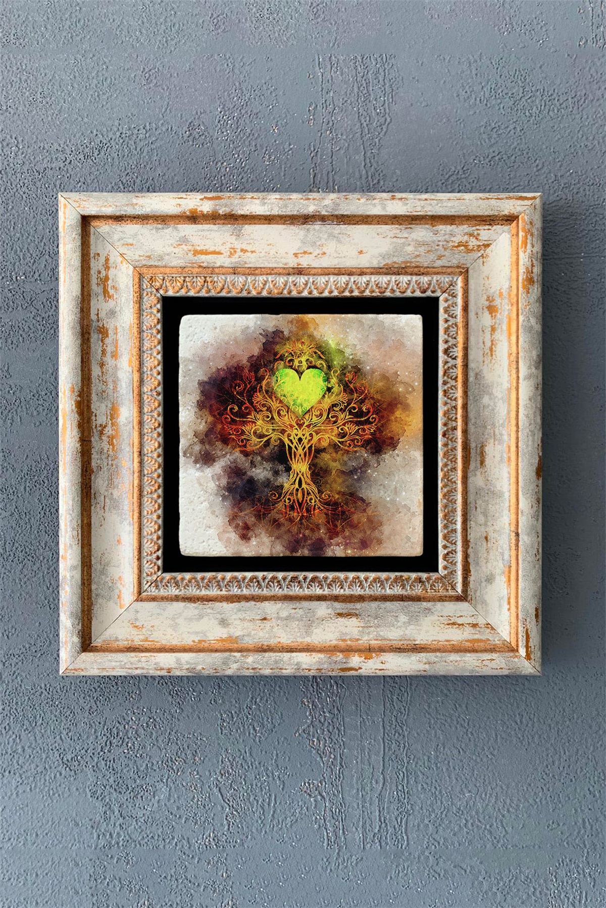 OSCAR STONE DECOR TEKLİ ÇERÇEVELİ DOĞALTAŞ DUVAR DEKORU / CDD1-40-1216 (WALL DECOR)