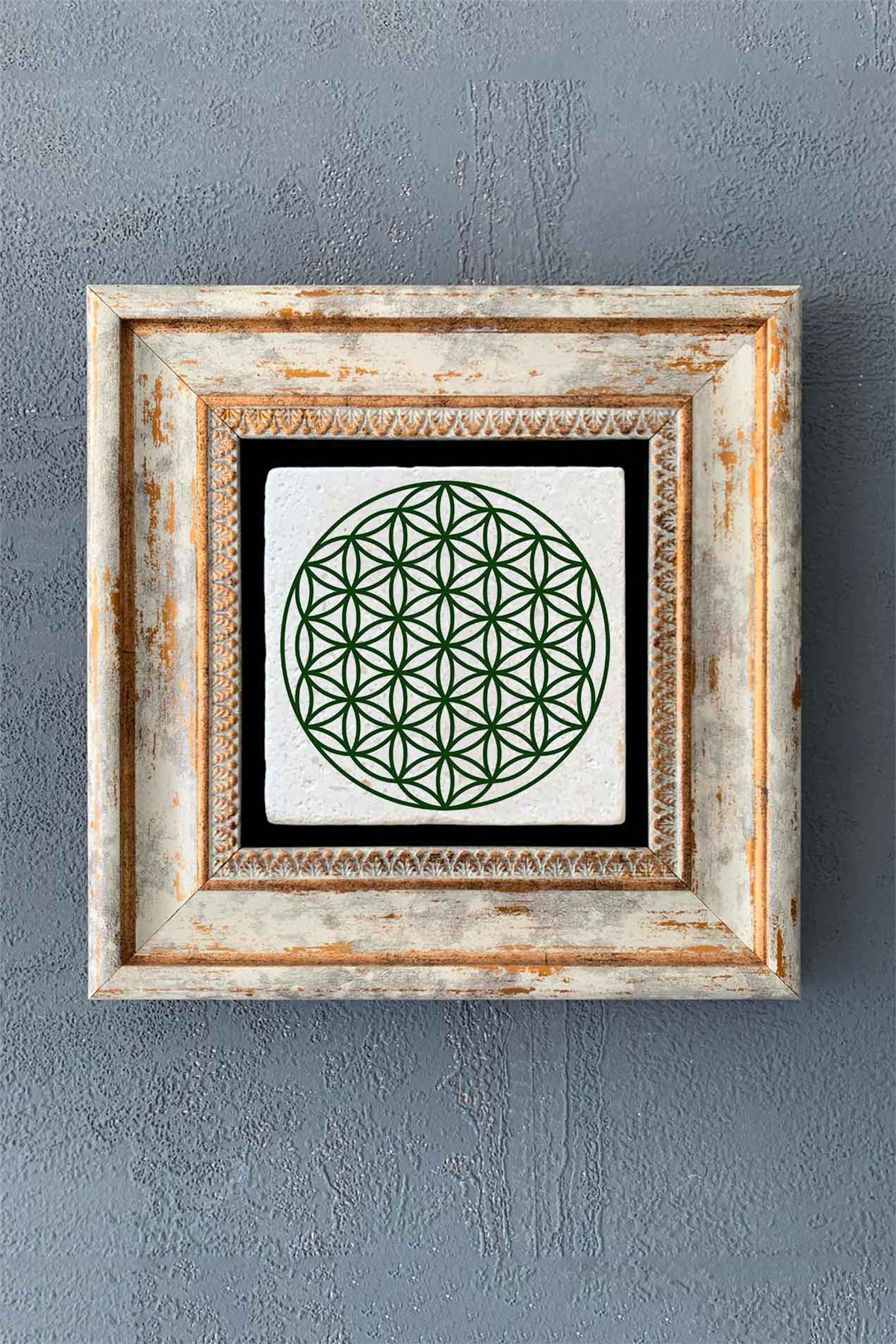 OSCAR STONE DECOR TEKLİ ÇERÇEVELİ DOĞALTAŞ DUVAR DEKORU / CDD1-40-7780 (WALL DECOR)