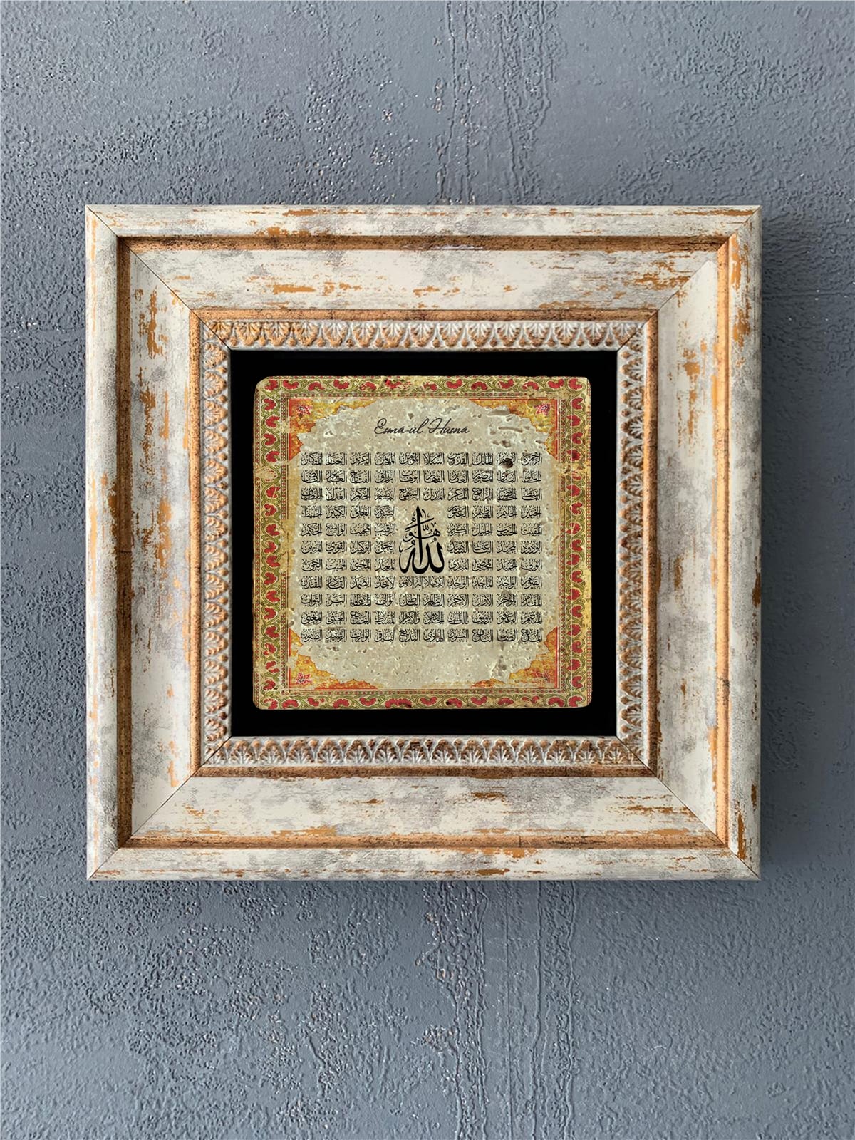 OSCAR STONE DECOR TEKLİ ÇERÇEVELİ DOĞALTAŞ DUVAR DEKORU / CDD-40-539 (WALL DECOR)