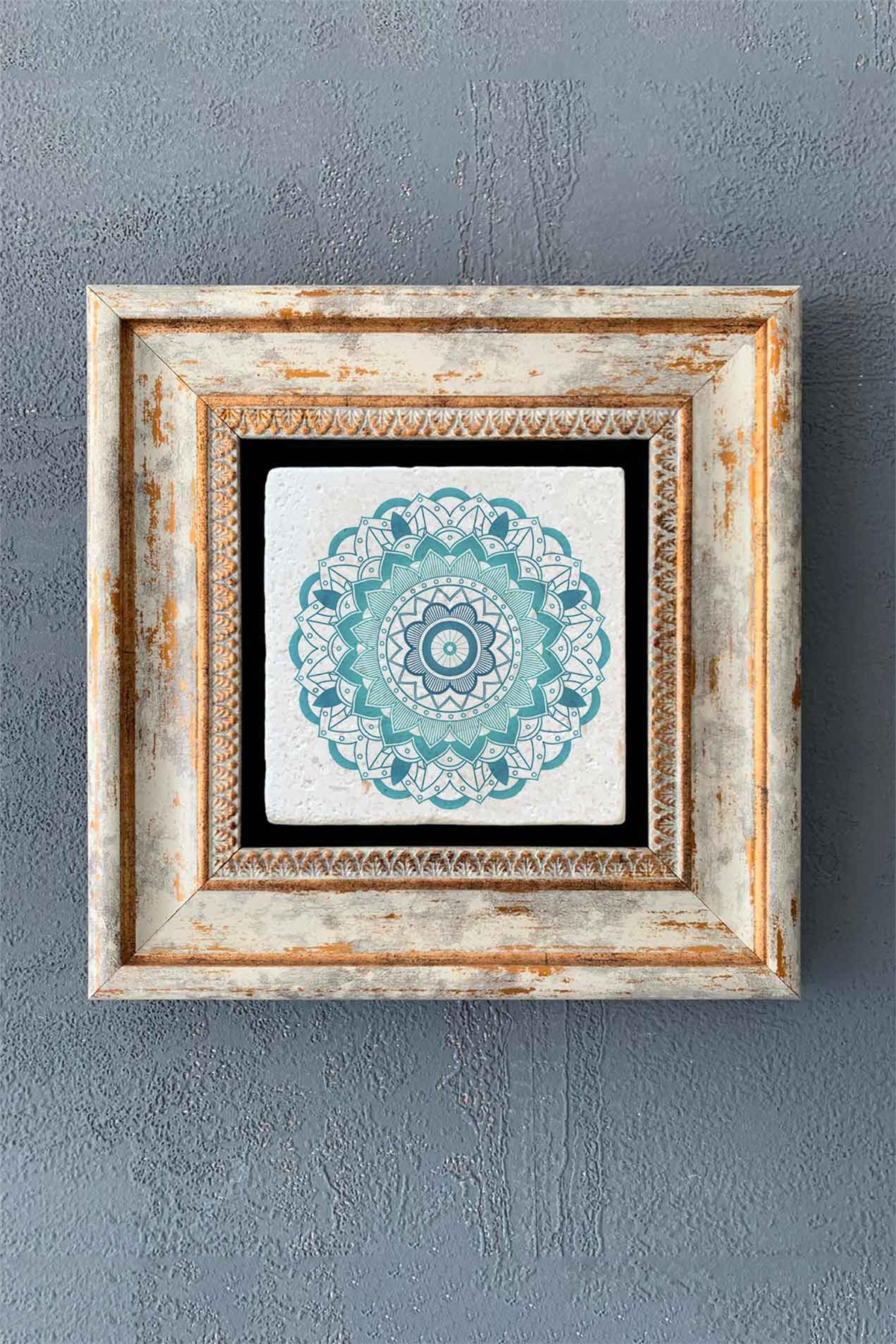 OSCAR STONE DECOR TEKLİ ÇERÇEVELİ DOĞALTAŞ DUVAR DEKORU / CDD1-40-1353 (WALL DECOR)