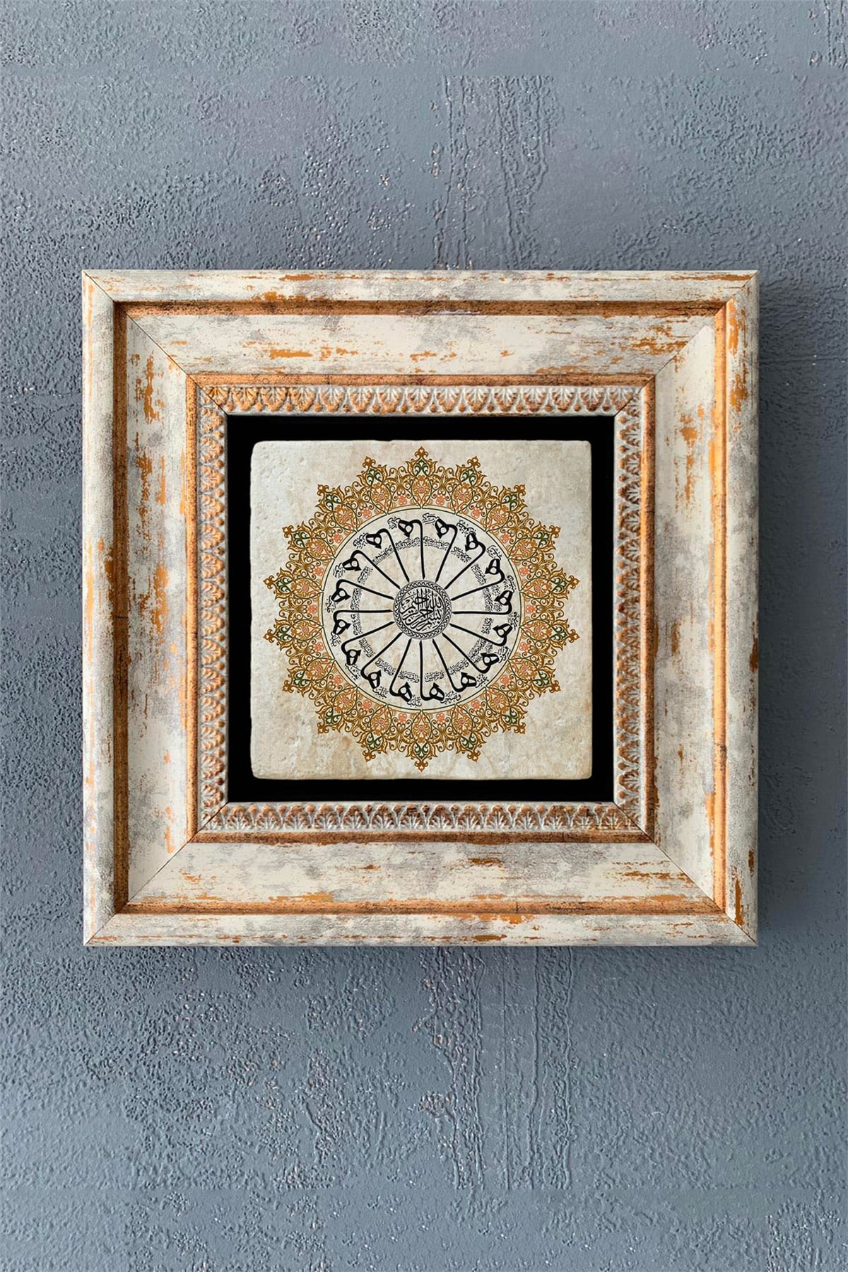 OSCAR STONE DECOR TEKLİ ÇERÇEVELİ DOĞALTAŞ DUVAR DEKORU / CDD1-40-1218 (WALL DECOR)
