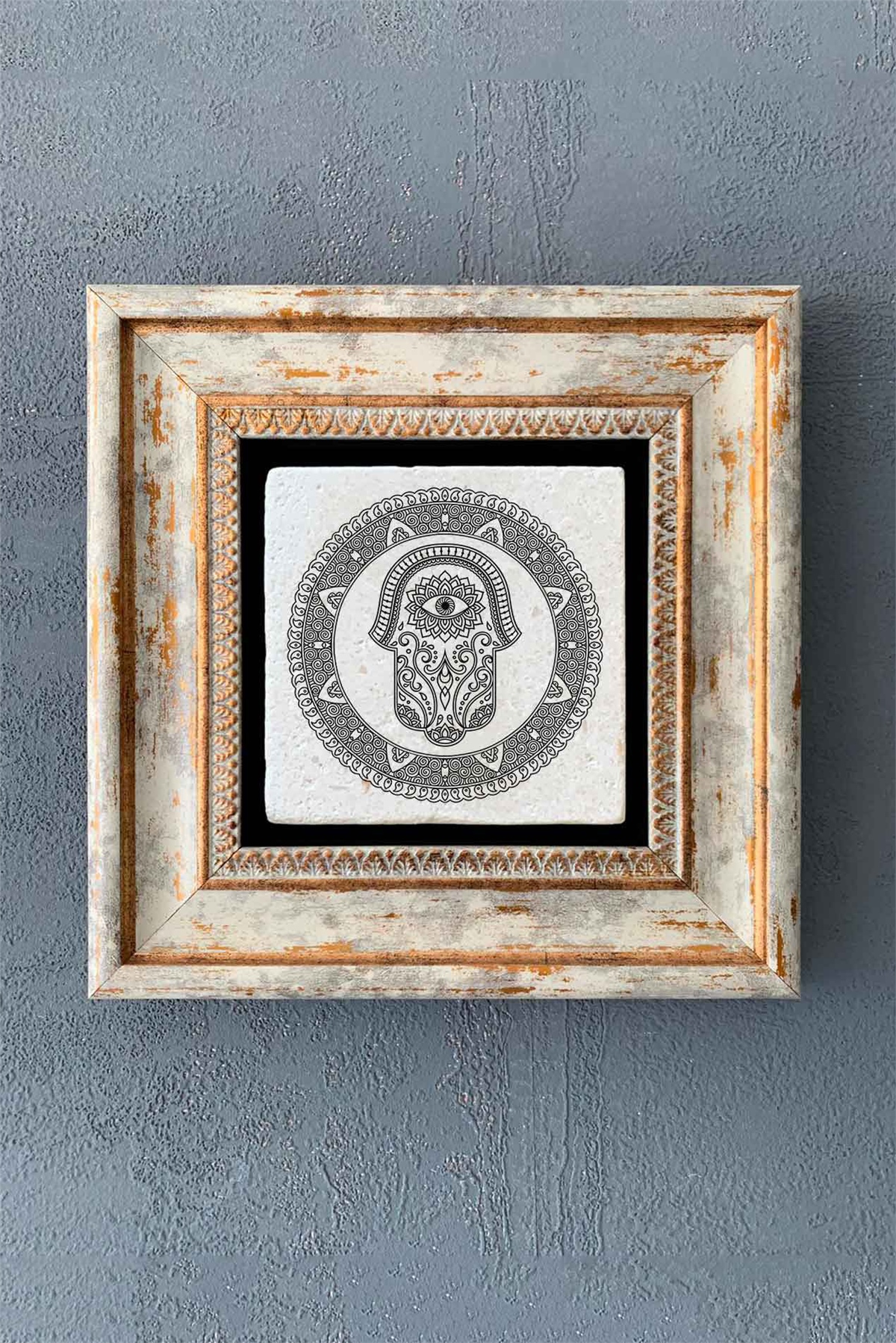 OSCAR STONE DECOR TEKLİ ÇERÇEVELİ DOĞALTAŞ DUVAR DEKORU / CDD1-40-1375 (WALL DECOR)