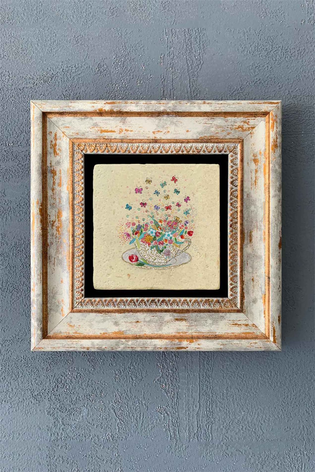 OSCAR STONE DECOR TEKLİ ÇERÇEVELİ DOĞALTAŞ DUVAR DEKORU / CDD1-40-1328 (WALL DECOR)