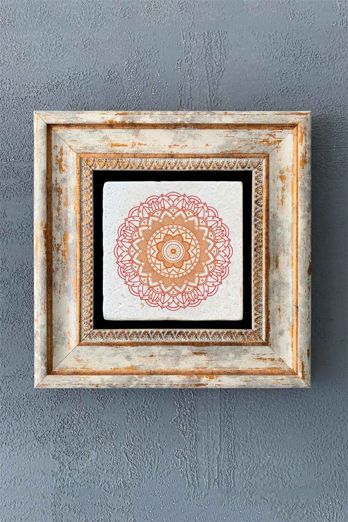 OSCAR STONE DECOR TEKLİ ÇERÇEVELİ DOĞALTAŞ DUVAR DEKORU / CDD1-40-1367 (WALL DECOR)