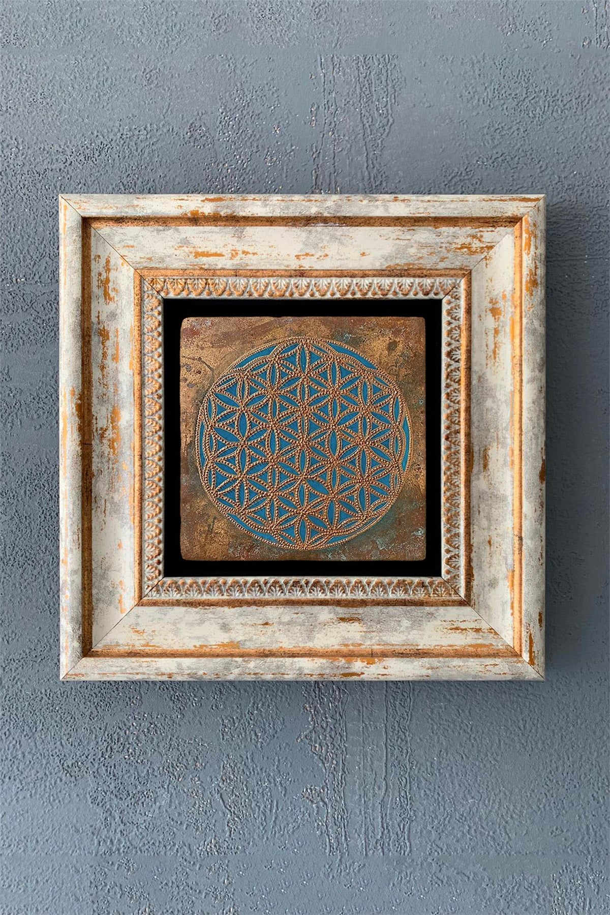 OSCAR STONE DECOR TEKLİ ÇERÇEVELİ DOĞALTAŞ DUVAR DEKORU / CDD1-40-1084 (WALL DECOR)