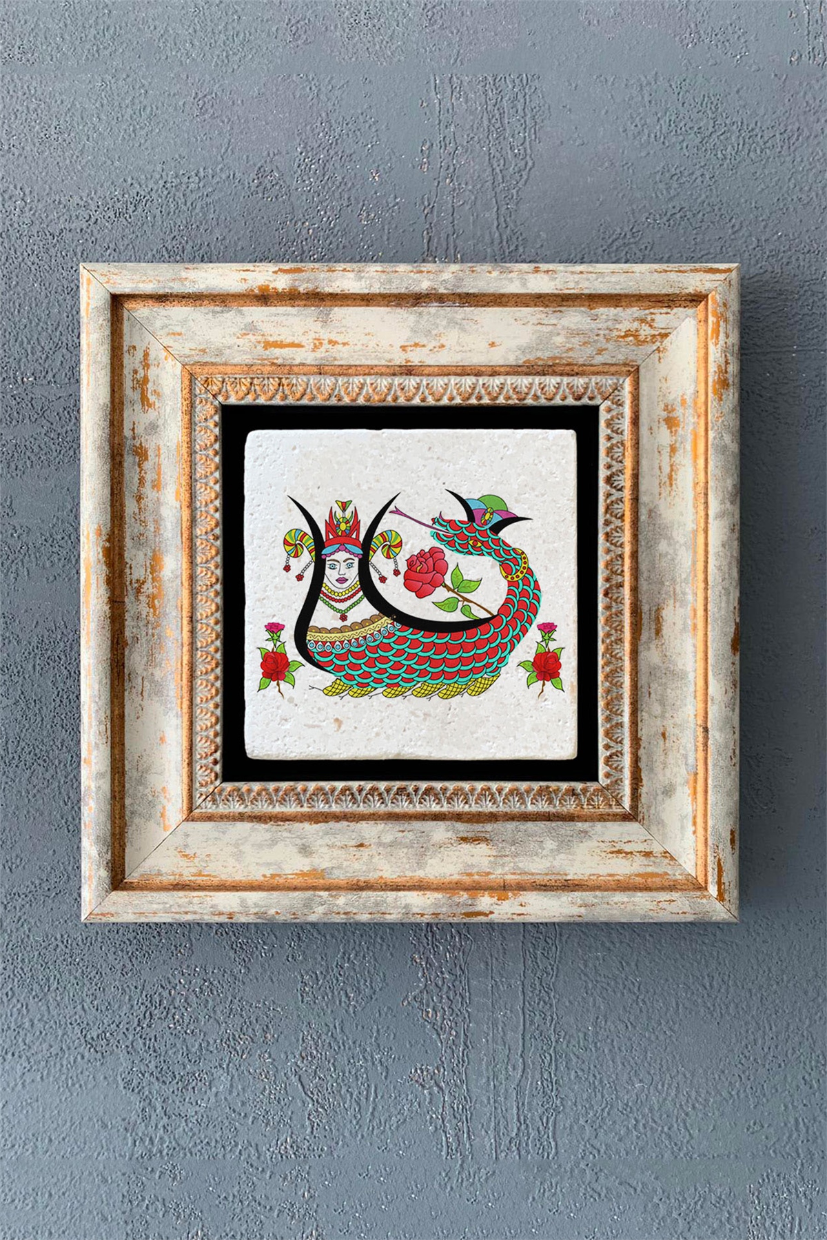 OSCAR STONE DECOR TEKLİ ÇERÇEVELİ DOĞALTAŞ DUVAR DEKORU / CDD1-40-1046 (WALL DECOR)