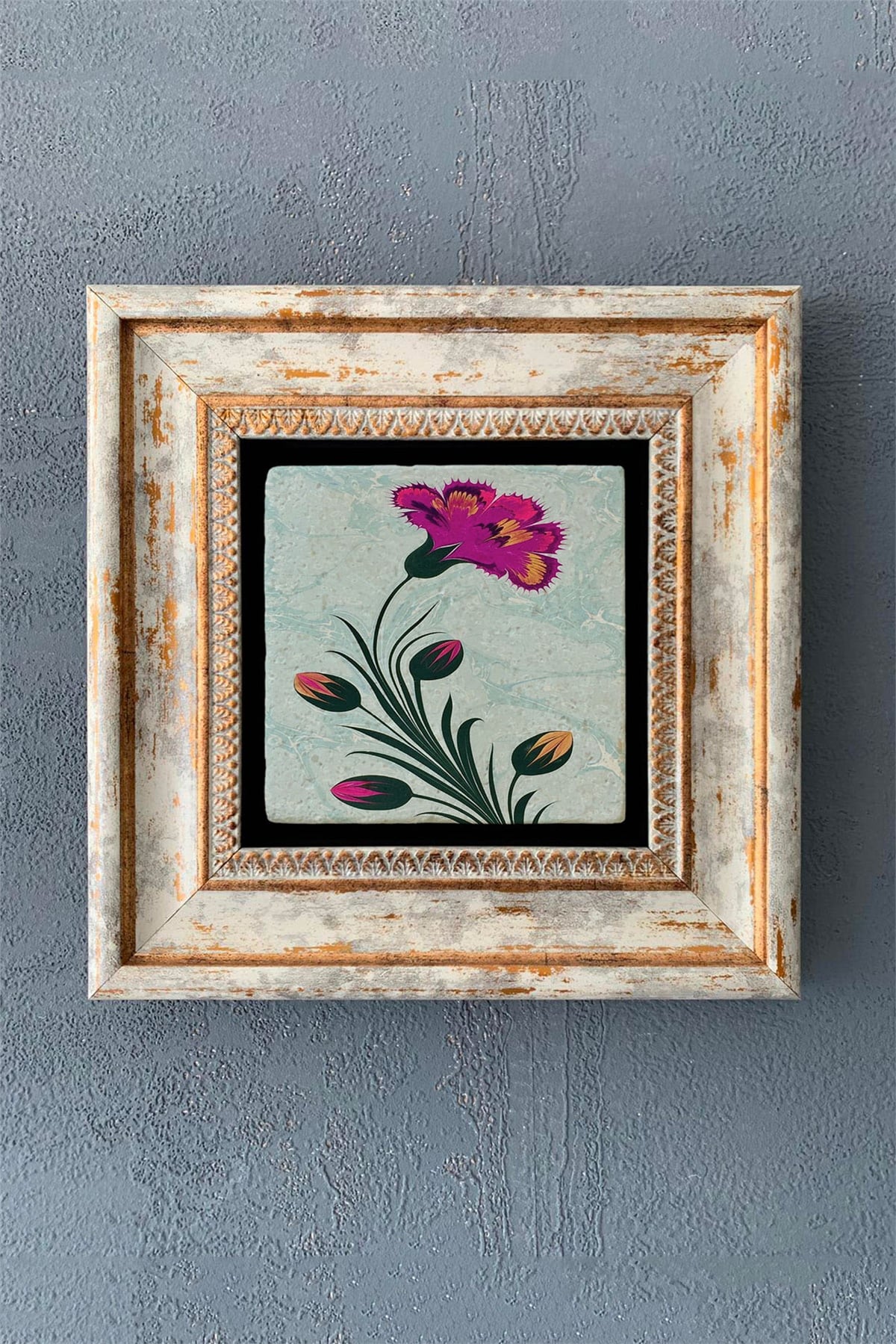 OSCAR STONE DECOR TEKLİ ÇERÇEVELİ DOĞALTAŞ DUVAR DEKORU / CDD1-40-1134 (WALL DECOR)
