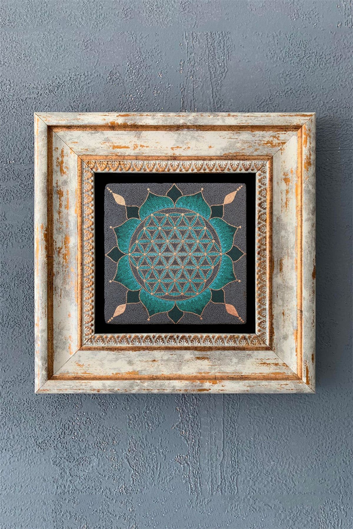 OSCAR STONE DECOR TEKLİ ÇERÇEVELİ DOĞALTAŞ DUVAR DEKORU / CDD1-40-1124 (WALL DECOR)