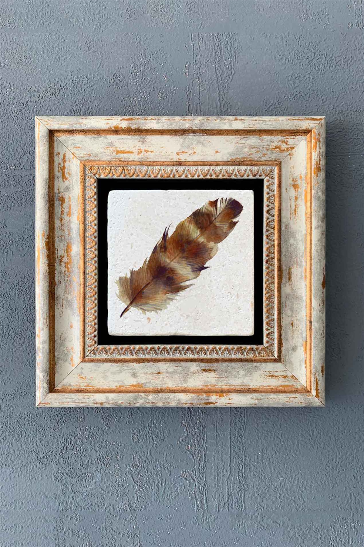 OSCAR STONE DECOR TEKLİ ÇERÇEVELİ DOĞALTAŞ DUVAR DEKORU / CDD1-40-1324 (WALL DECOR)
