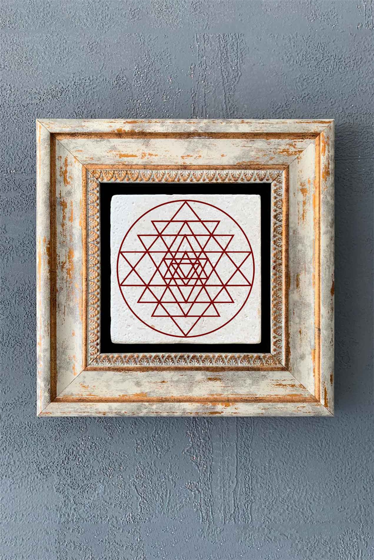 OSCAR STONE DECOR TEKLİ ÇERÇEVELİ DOĞALTAŞ DUVAR DEKORU / CDD1-40-7782 (WALL DECOR)