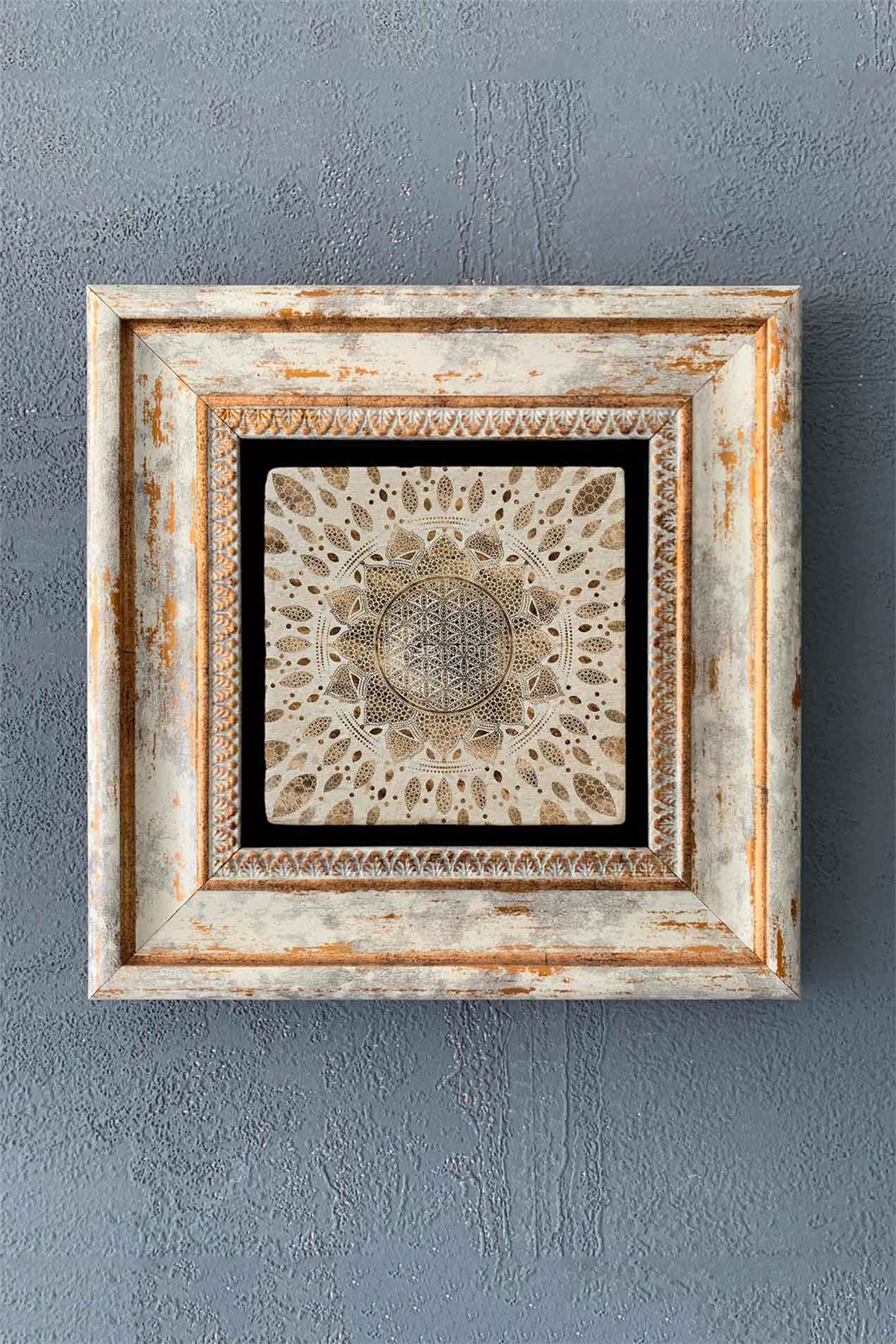 OSCAR STONE DECOR TEKLİ ÇERÇEVELİ DOĞALTAŞ DUVAR DEKORU / CDD1-40-1340 (WALL DECOR)