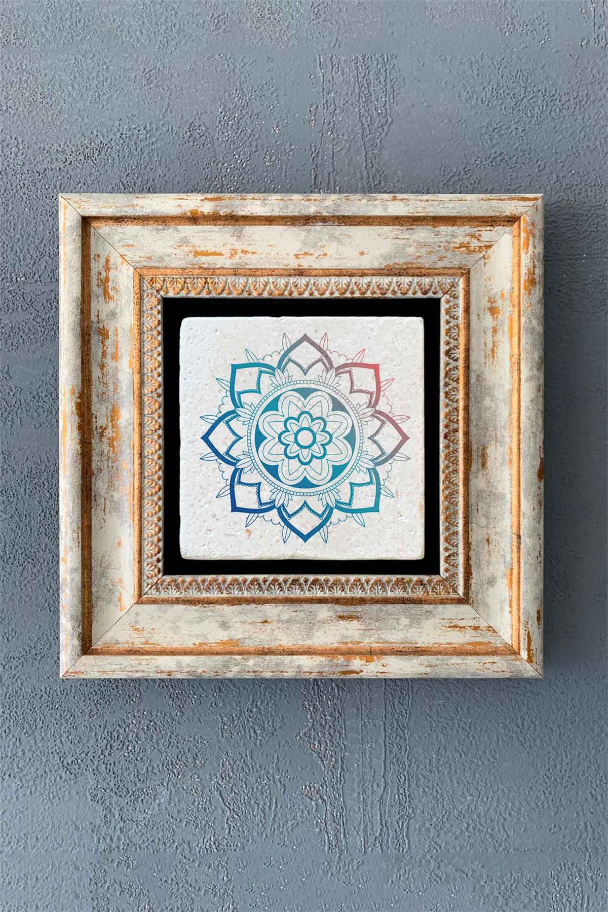 OSCAR STONE DECOR TEKLİ ÇERÇEVELİ DOĞALTAŞ DUVAR DEKORU / CDD1-40-1356 (WALL DECOR)