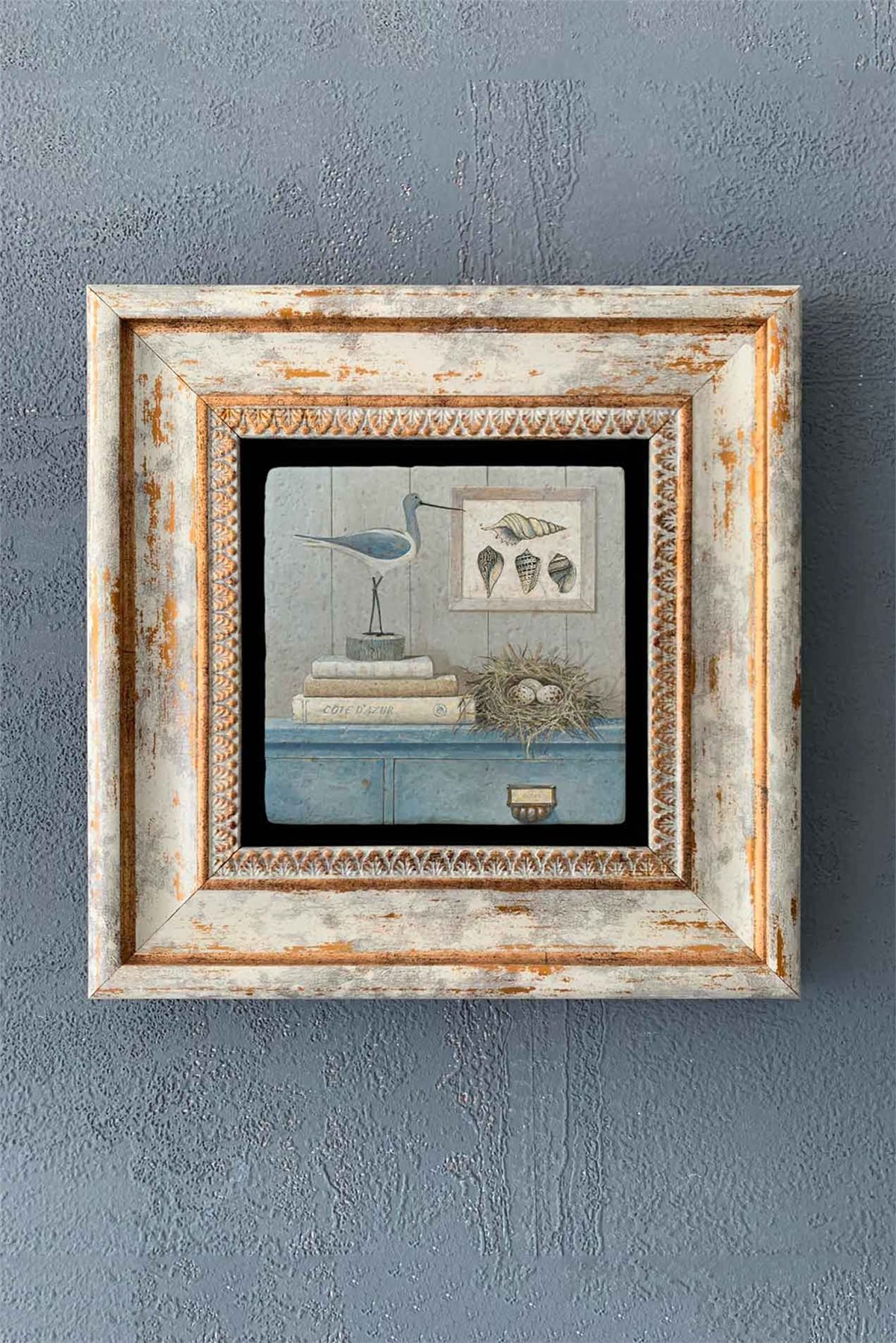 OSCAR STONE DECOR TEKLİ ÇERÇEVELİ DOĞALTAŞ DUVAR DEKORU / CDD1-40-1265 (WALL DECOR)