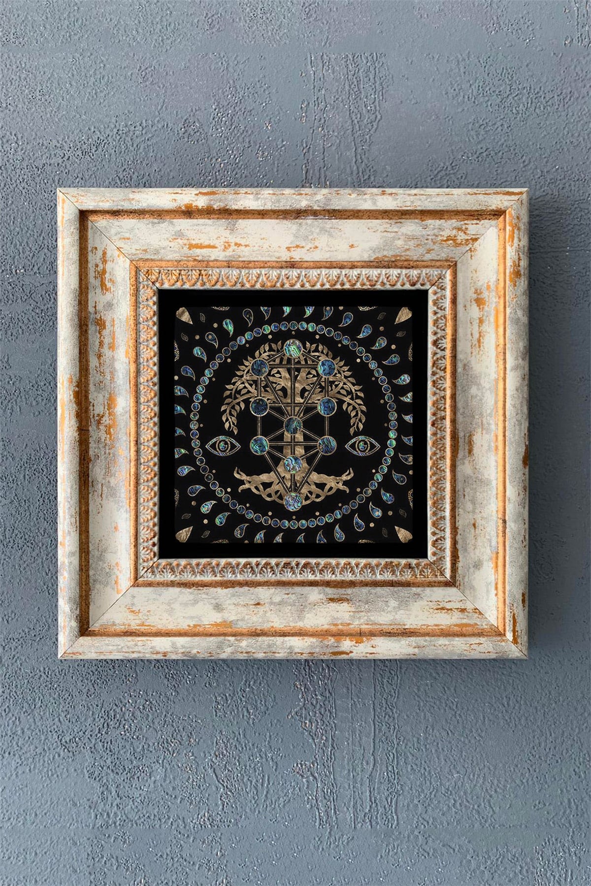 OSCAR STONE DECOR TEKLİ ÇERÇEVELİ DOĞALTAŞ DUVAR DEKORU / CDD1-40-1173 (WALL DECOR)