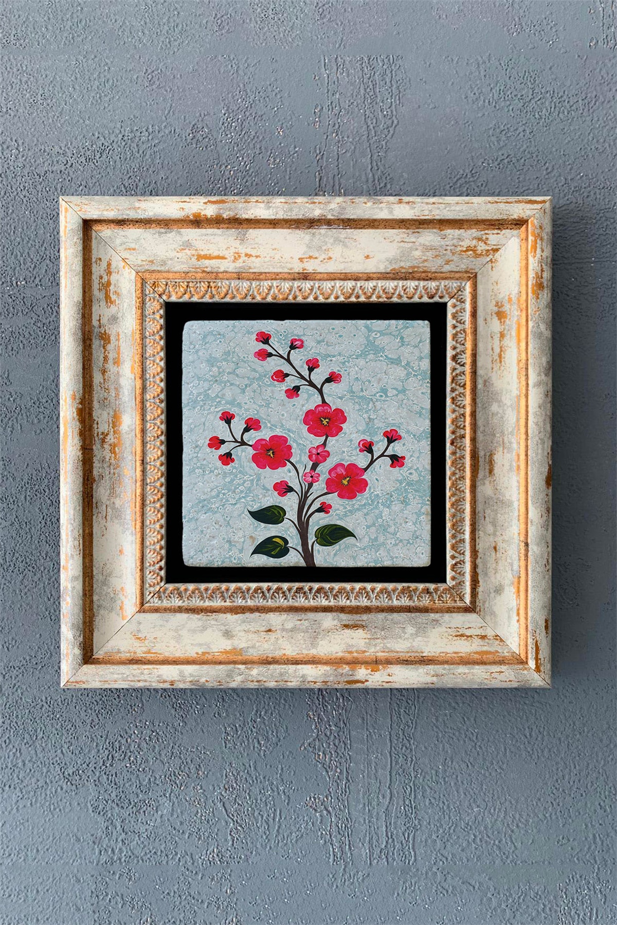 OSCAR STONE DECOR TEKLİ ÇERÇEVELİ DOĞALTAŞ DUVAR DEKORU / CDD1-40-1137 (WALL DECOR)