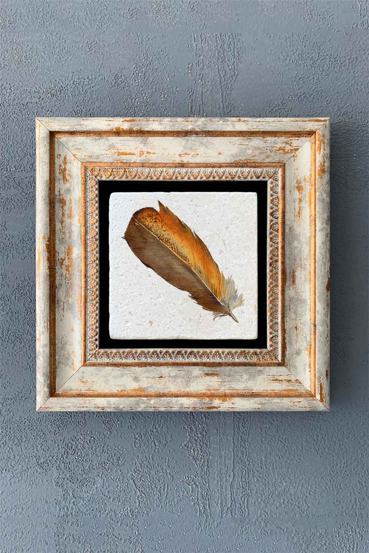 OSCAR STONE DECOR TEKLİ ÇERÇEVELİ DOĞALTAŞ DUVAR DEKORU / CDD1-40-1325 (WALL DECOR)