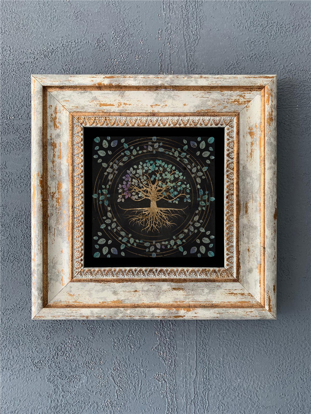 OSCAR STONE DECOR TEKLİ ÇERÇEVELİ DOĞALTAŞ DUVAR DEKORU / CDD-40-542 (WALL DECOR)