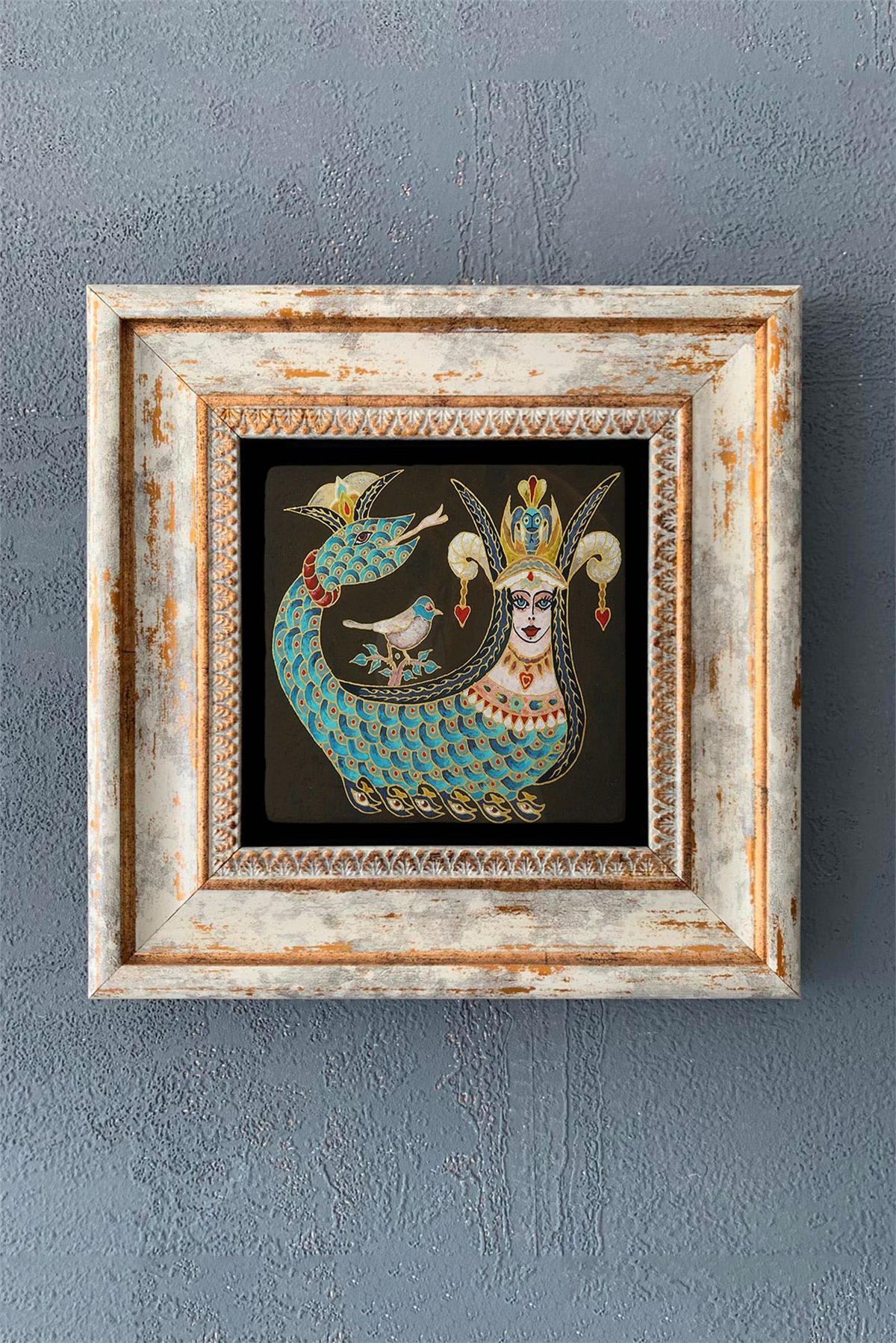 OSCAR STONE DECOR TEKLİ ÇERÇEVELİ DOĞALTAŞ DUVAR DEKORU / CDD1-40-1213 (WALL DECOR)
