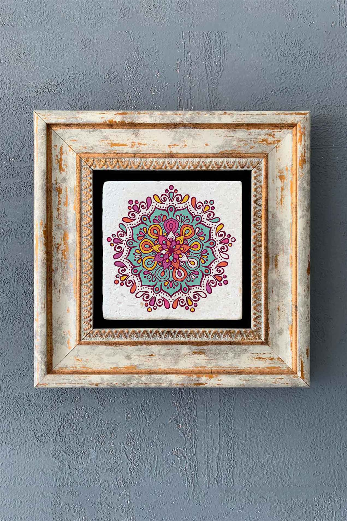 OSCAR STONE DECOR TEKLİ ÇERÇEVELİ DOĞALTAŞ DUVAR DEKORU / CDD1-40-1277 (WALL DECOR)