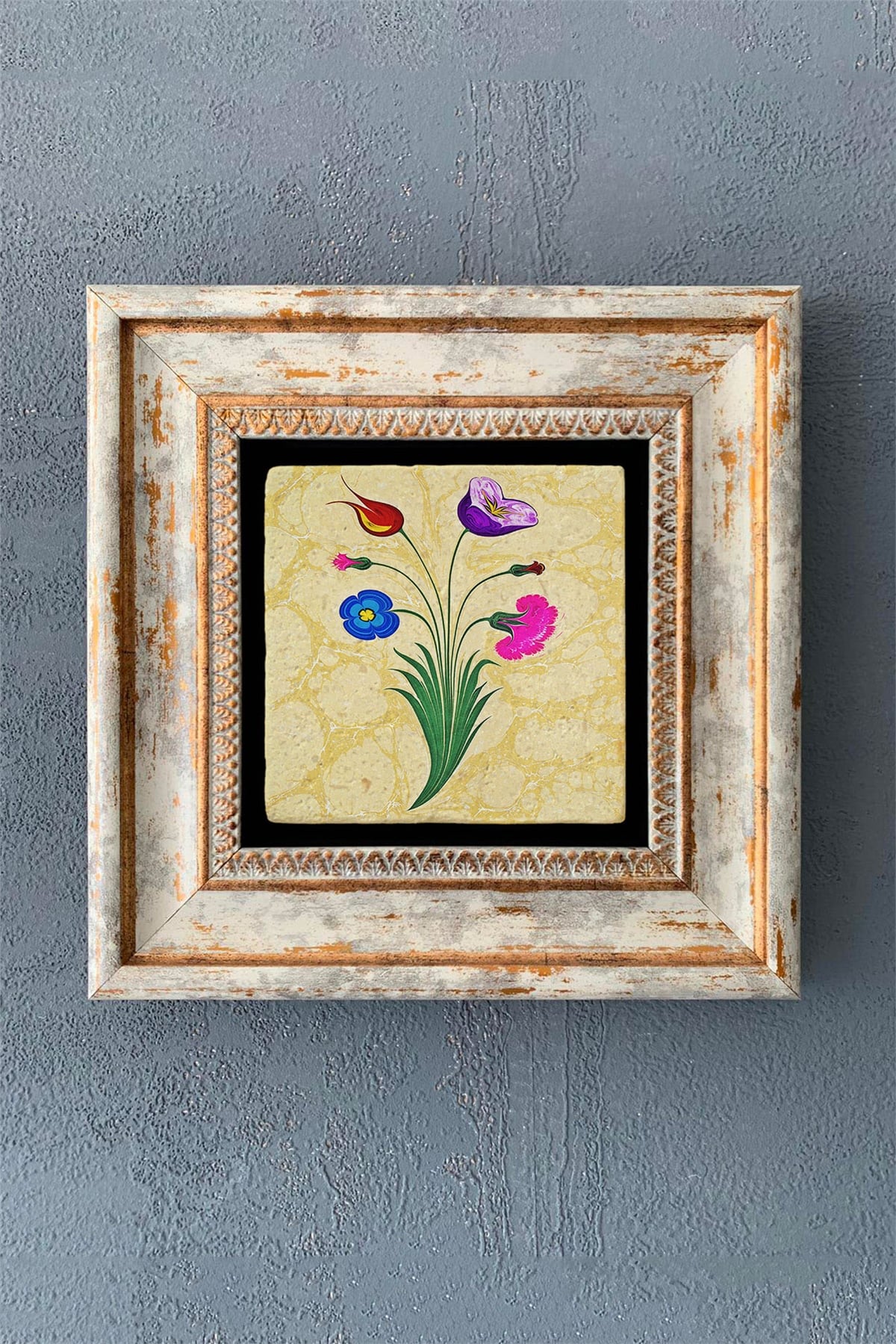 OSCAR STONE DECOR TEKLİ ÇERÇEVELİ DOĞALTAŞ DUVAR DEKORU / CDD1-40-1128 (WALL DECOR)