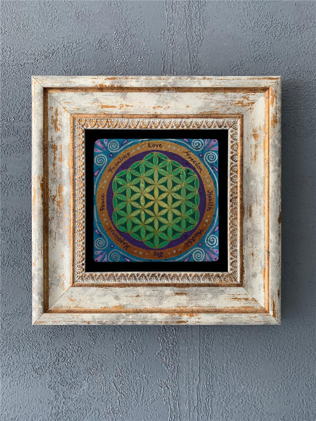 OSCAR STONE DECOR TEKLİ ÇERÇEVELİ DOĞALTAŞ DUVAR DEKORU / CDD-40-546 (WALL DECOR)