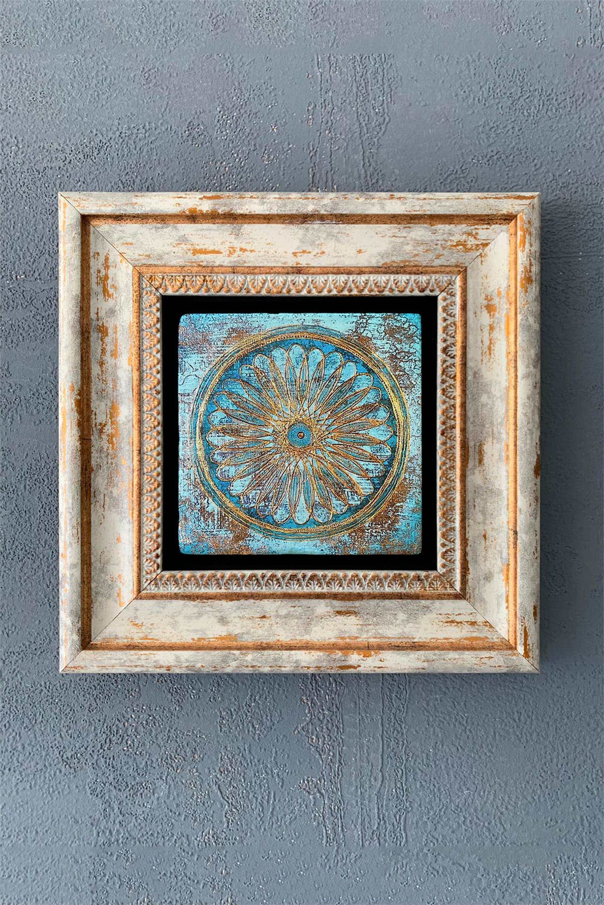 OSCAR STONE DECOR TEKLİ ÇERÇEVELİ DOĞALTAŞ DUVAR DEKORU / CDD1-40-1037 (WALL DECOR)