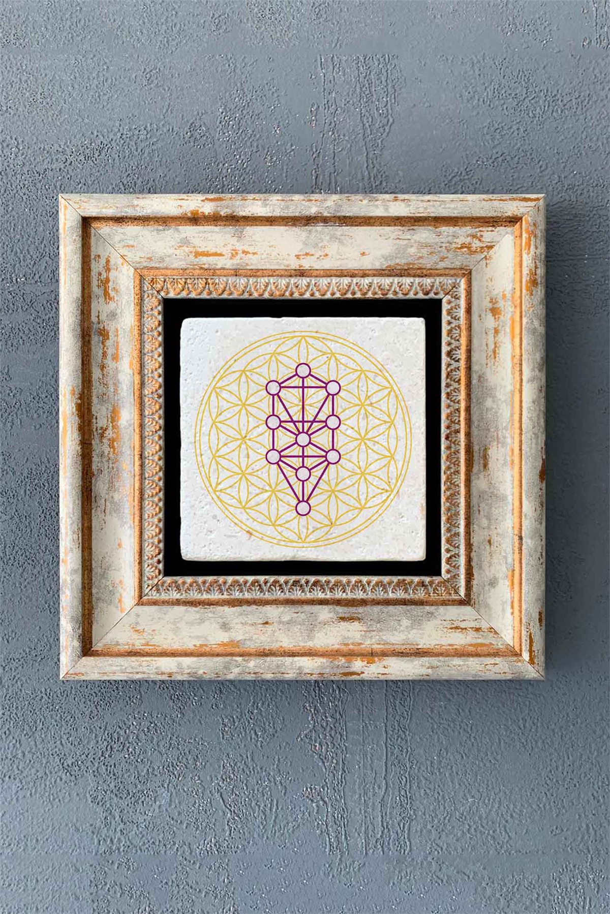OSCAR STONE DECOR TEKLİ ÇERÇEVELİ DOĞALTAŞ DUVAR DEKORU / CDD1-40-1343 (WALL DECOR)