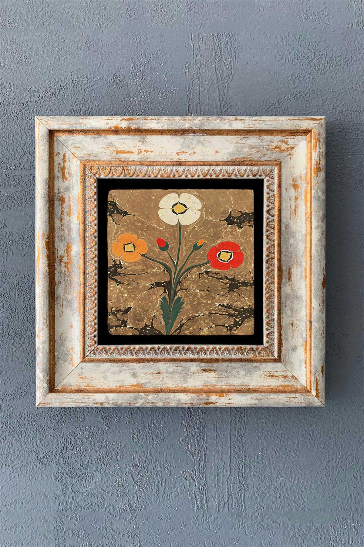 OSCAR STONE DECOR TEKLİ ÇERÇEVELİ DOĞALTAŞ DUVAR DEKORU / CDD1-40-1129 (WALL DECOR)