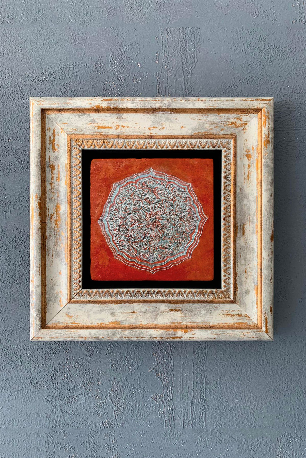 OSCAR STONE DECOR TEKLİ ÇERÇEVELİ DOĞALTAŞ DUVAR DEKORU / CDD1-40-1052 (WALL DECOR)