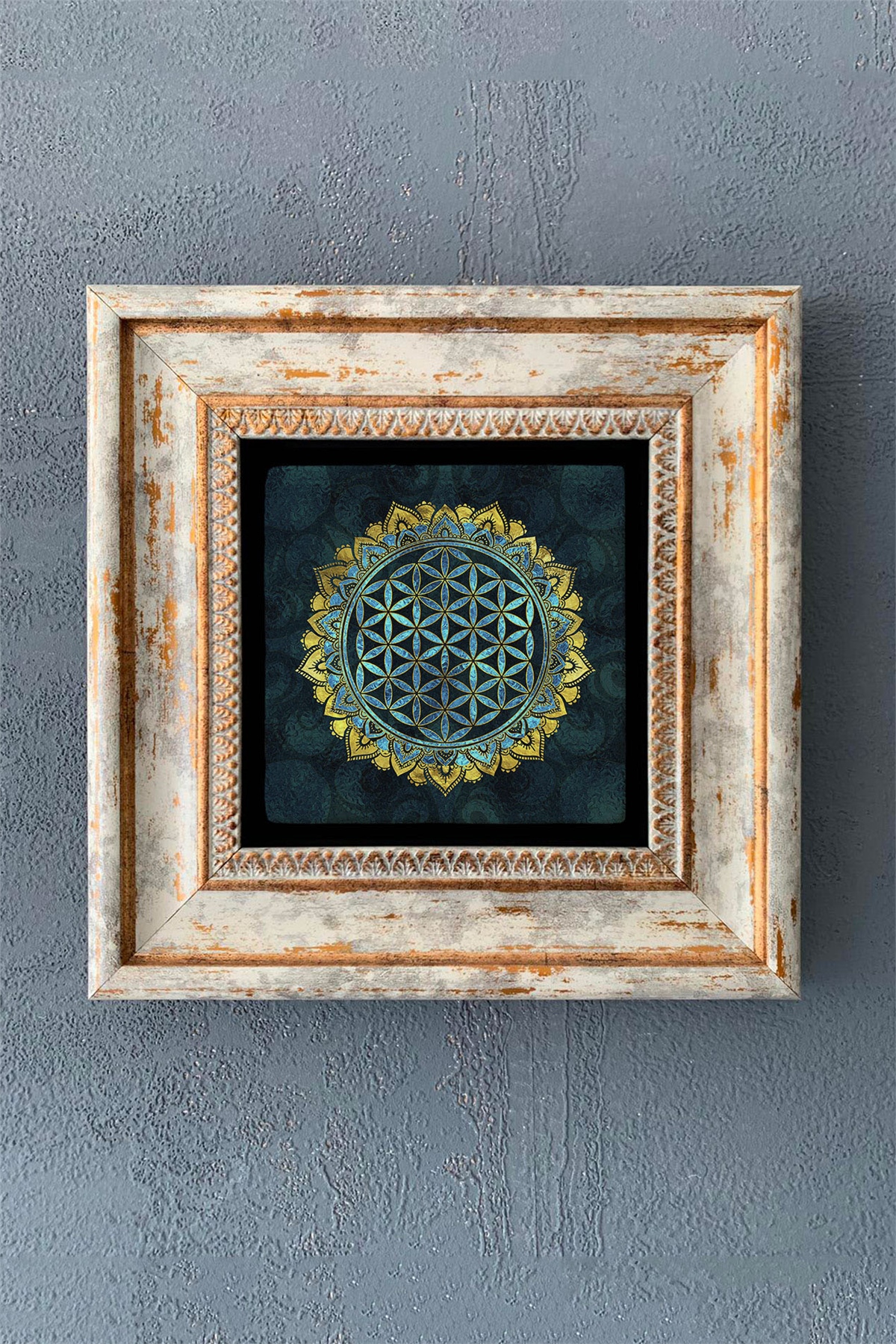 OSCAR STONE DECOR TEKLİ ÇERÇEVELİ DOĞALTAŞ DUVAR DEKORU / CDD1-40-1190 (WALL DECOR)