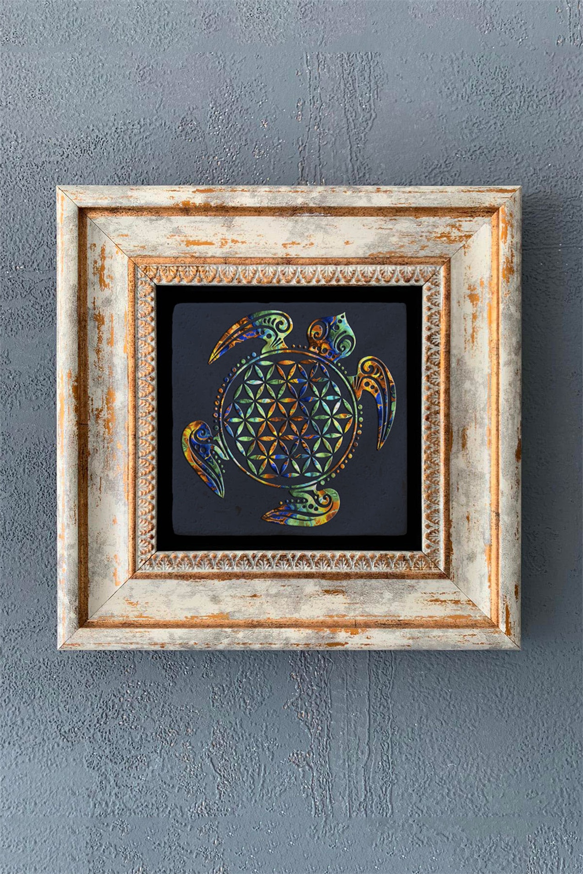 OSCAR STONE DECOR TEKLİ ÇERÇEVELİ DOĞALTAŞ DUVAR DEKORU / CDD1-40-1119 (WALL DECOR)