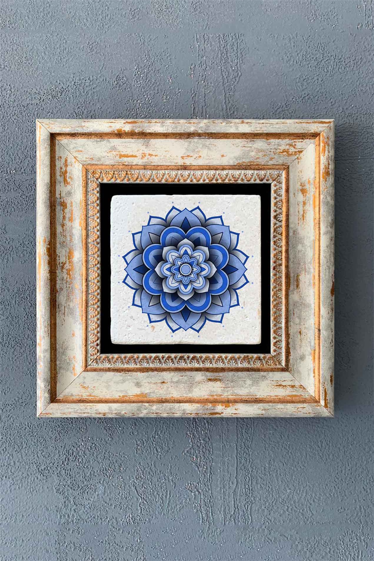 OSCAR STONE DECOR TEKLİ ÇERÇEVELİ DOĞALTAŞ DUVAR DEKORU / CDD1-40-1357 (WALL DECOR)