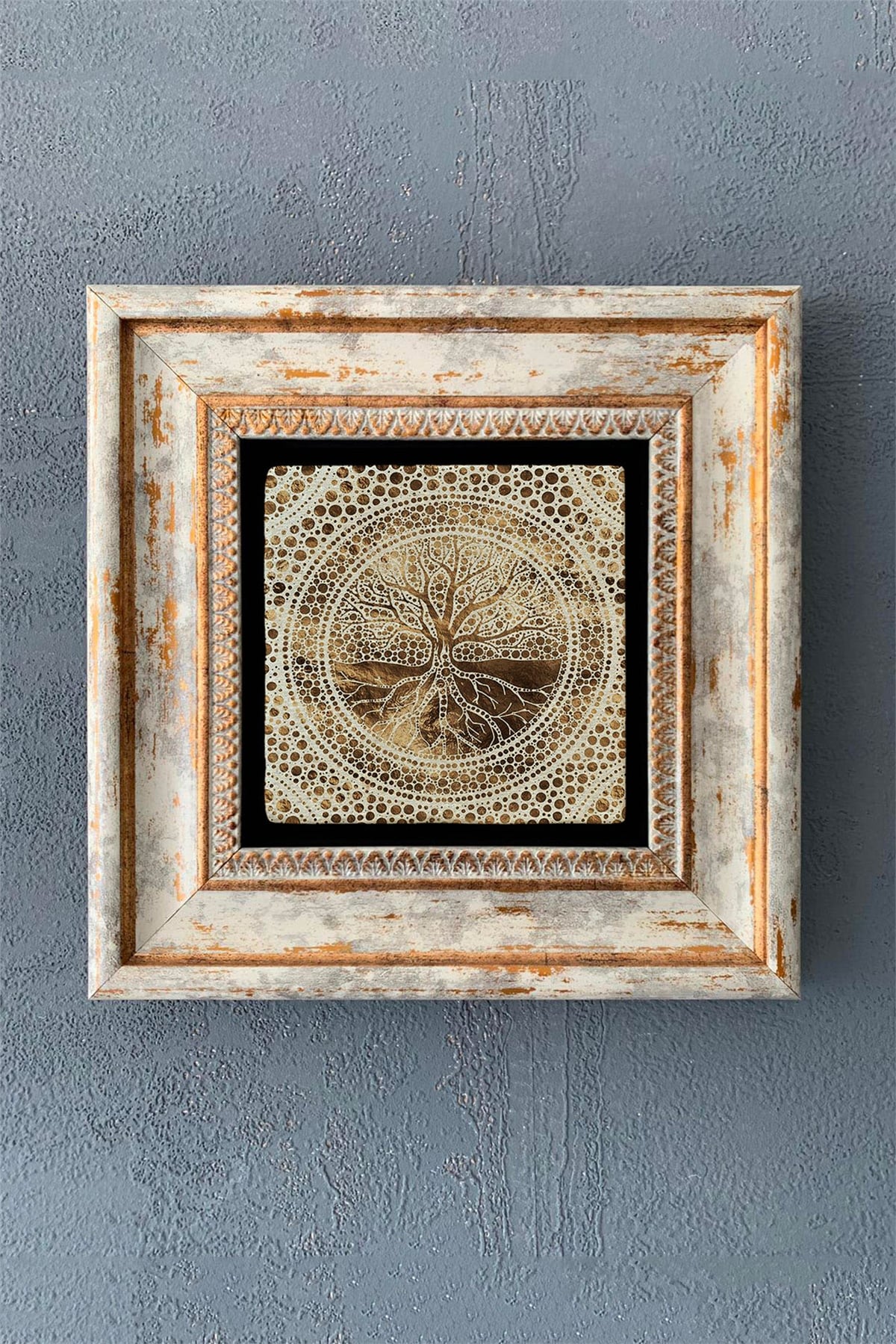 OSCAR STONE DECOR TEKLİ ÇERÇEVELİ DOĞALTAŞ DUVAR DEKORU / CDD1-40-1140 (WALL DECOR)