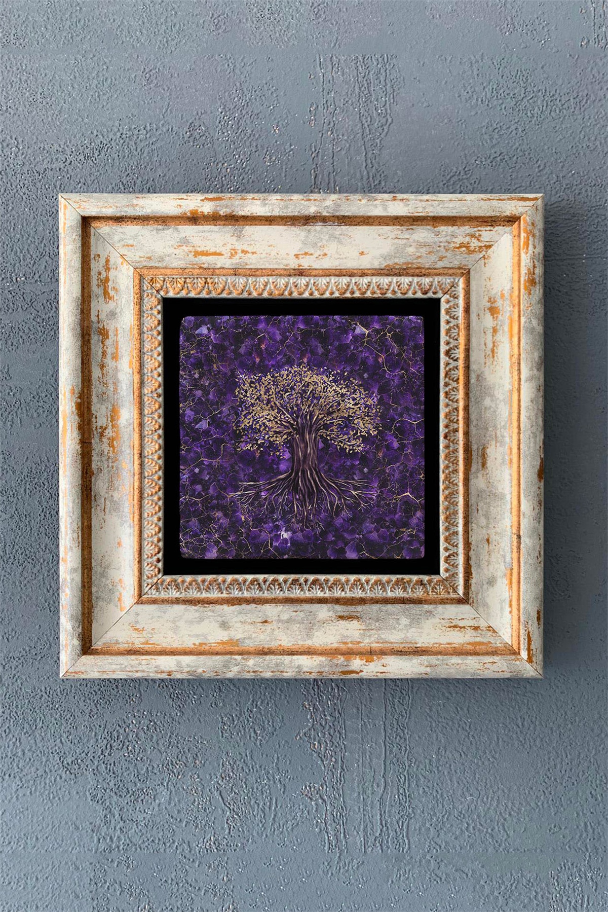 OSCAR STONE DECOR TEKLİ ÇERÇEVELİ DOĞALTAŞ DUVAR DEKORU / CDD1-40-1121 (WALL DECOR)