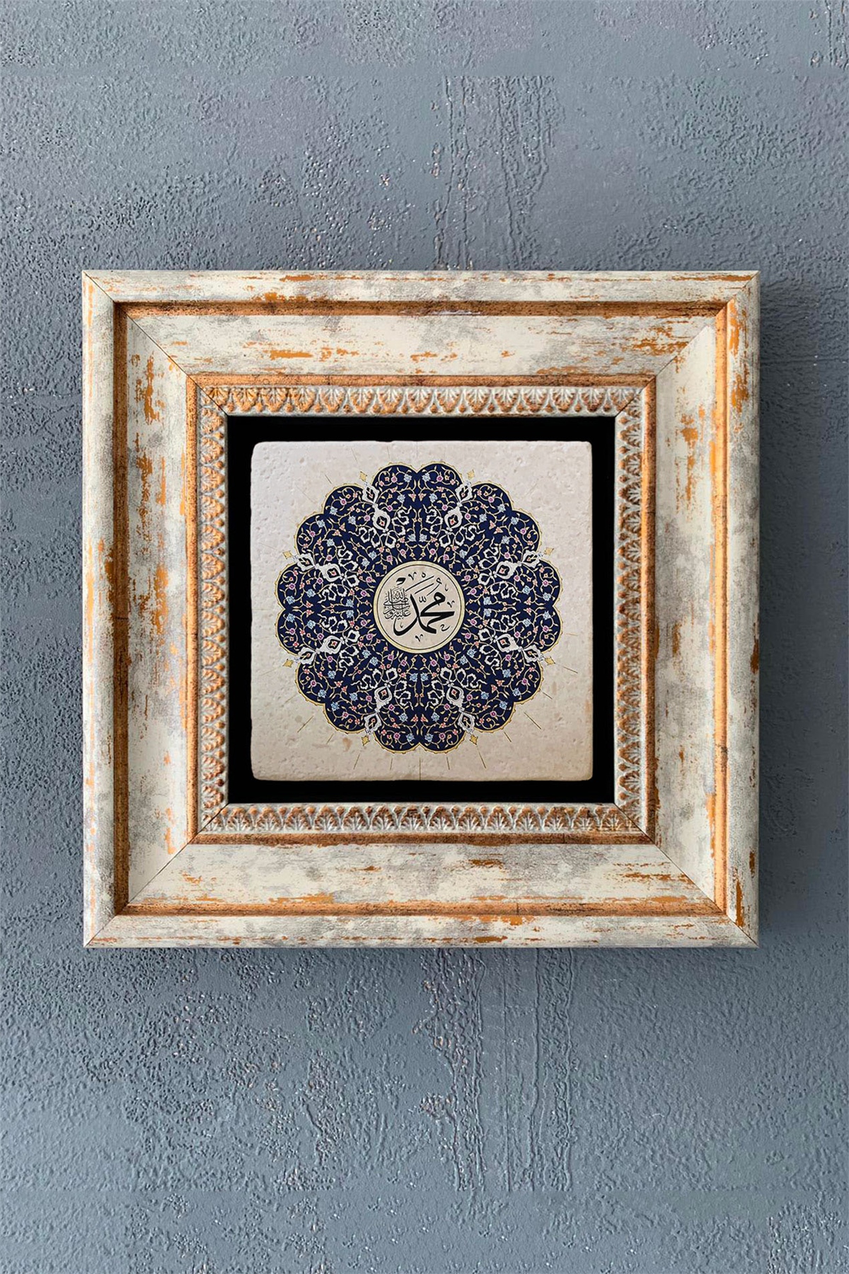 OSCAR STONE DECOR TEKLİ ÇERÇEVELİ DOĞALTAŞ DUVAR DEKORU / CDD1-40-1245 (WALL DECOR)