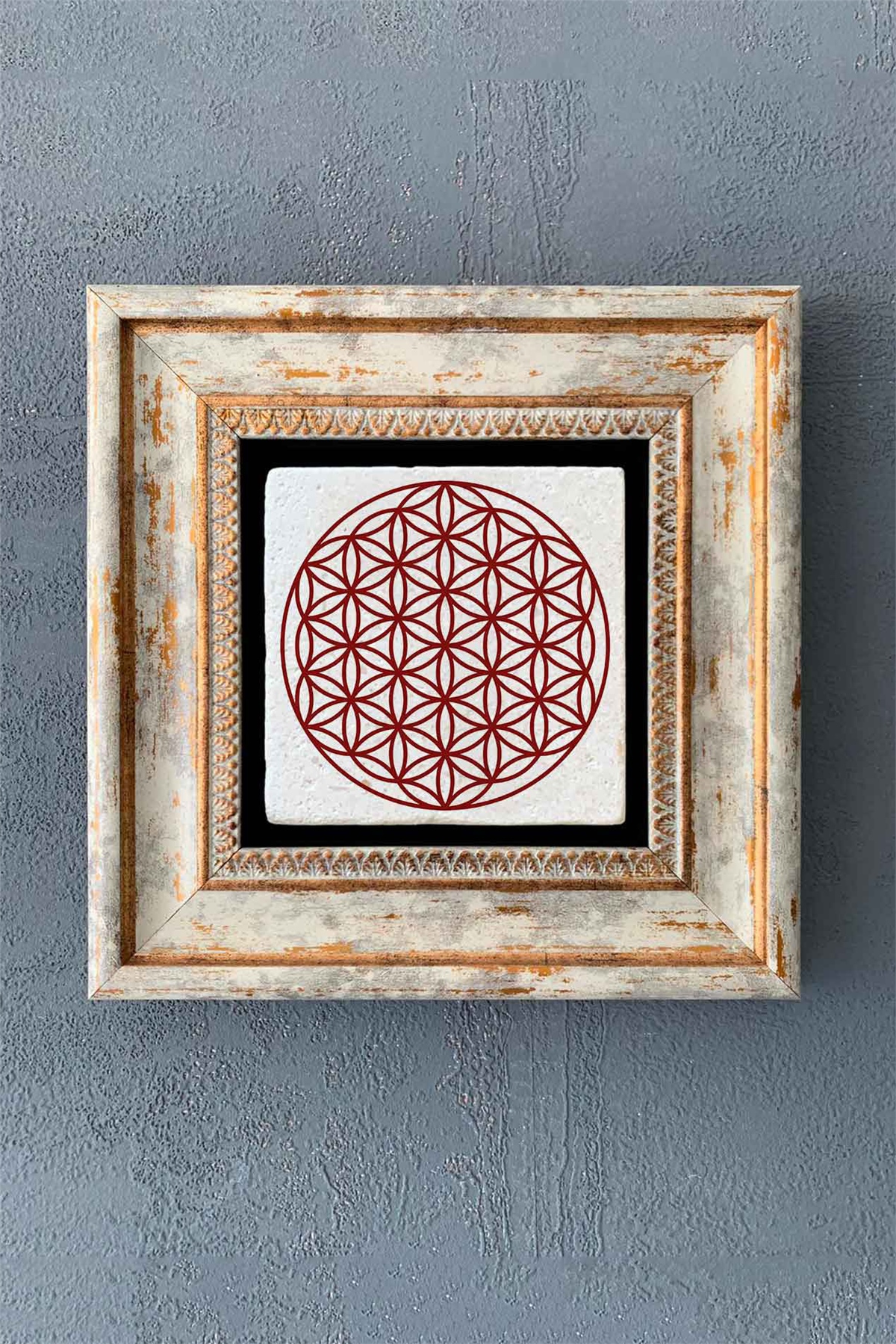 OSCAR STONE DECOR TEKLİ ÇERÇEVELİ DOĞALTAŞ DUVAR DEKORU / CDD1-40-7783 (WALL DECOR)
