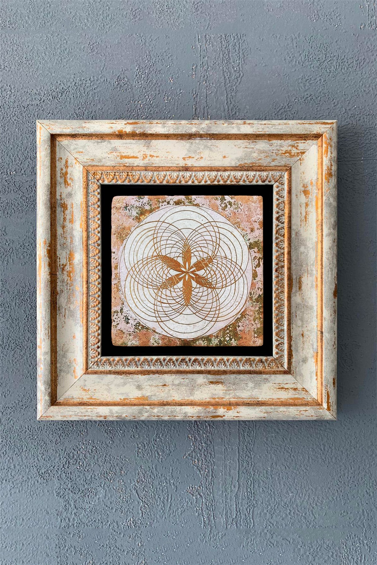 OSCAR STONE DECOR TEKLİ ÇERÇEVELİ DOĞALTAŞ DUVAR DEKORU / CDD1-40-1086 (WALL DECOR)