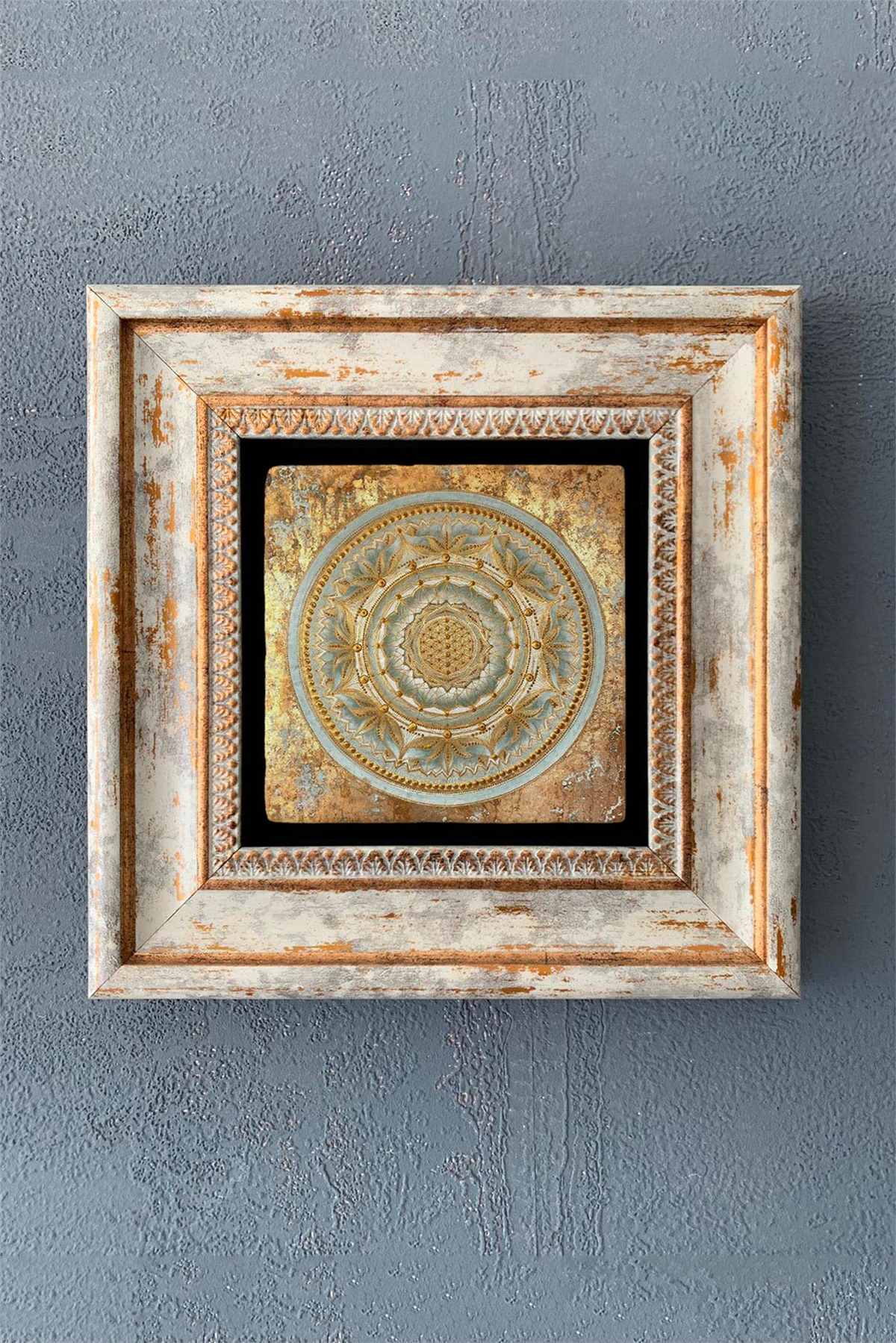 OSCAR STONE DECOR TEKLİ ÇERÇEVELİ DOĞALTAŞ DUVAR DEKORU / CDD1-40-1062 (WALL DECOR)