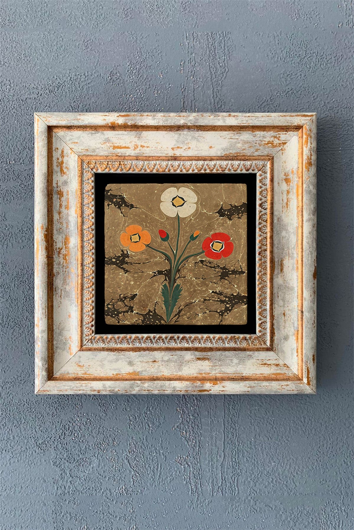 OSCAR STONE DECOR TEKLİ ÇERÇEVELİ DOĞALTAŞ DUVAR DEKORU / CDD1-40-1163 (WALL DECOR)