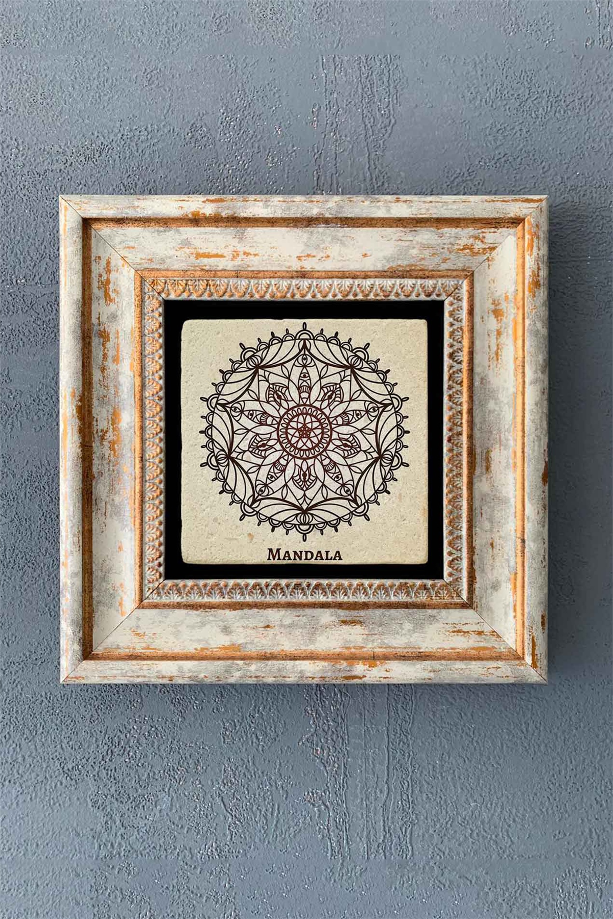 OSCAR STONE DECOR TEKLİ ÇERÇEVELİ DOĞALTAŞ DUVAR DEKORU / CDD1-40-1338 (WALL DECOR)