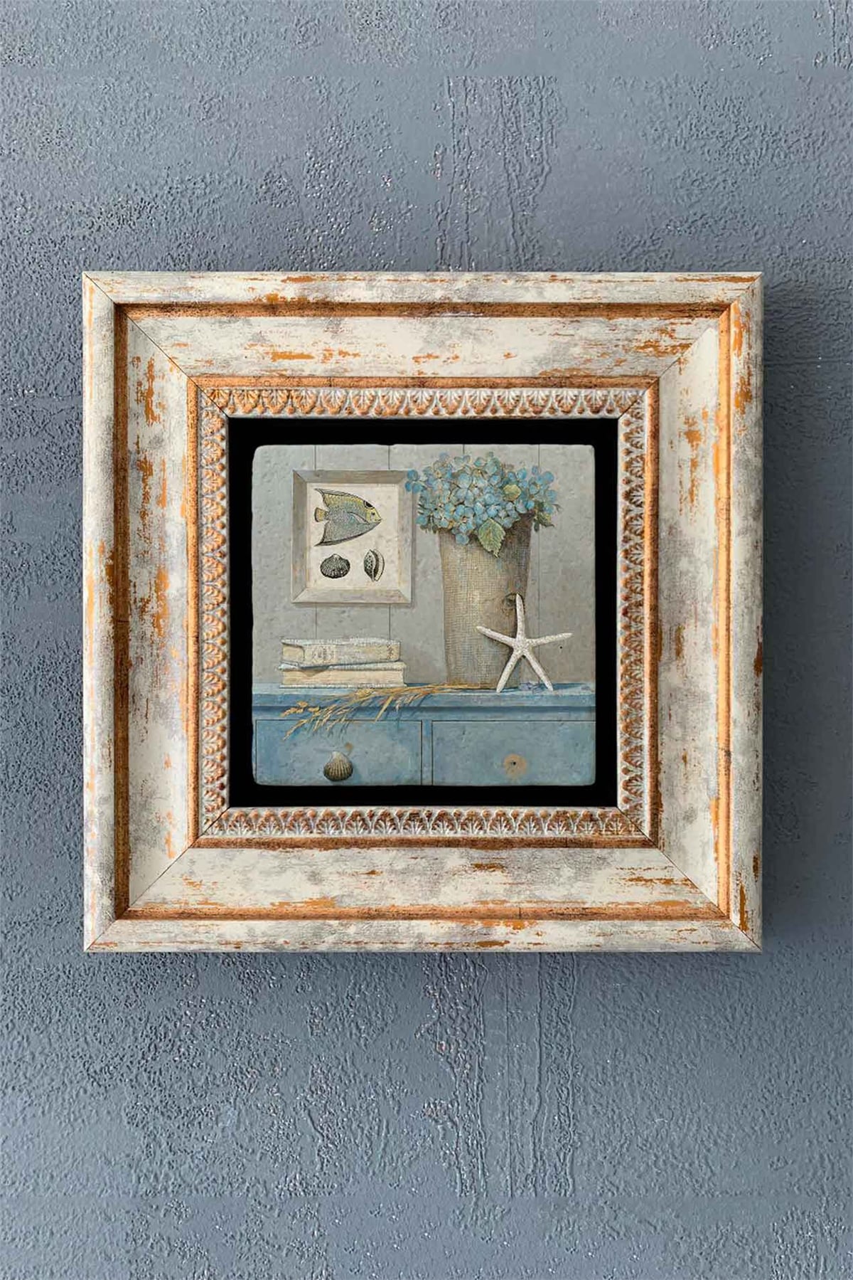 OSCAR STONE DECOR TEKLİ ÇERÇEVELİ DOĞALTAŞ DUVAR DEKORU / CDD1-40-1267 (WALL DECOR)