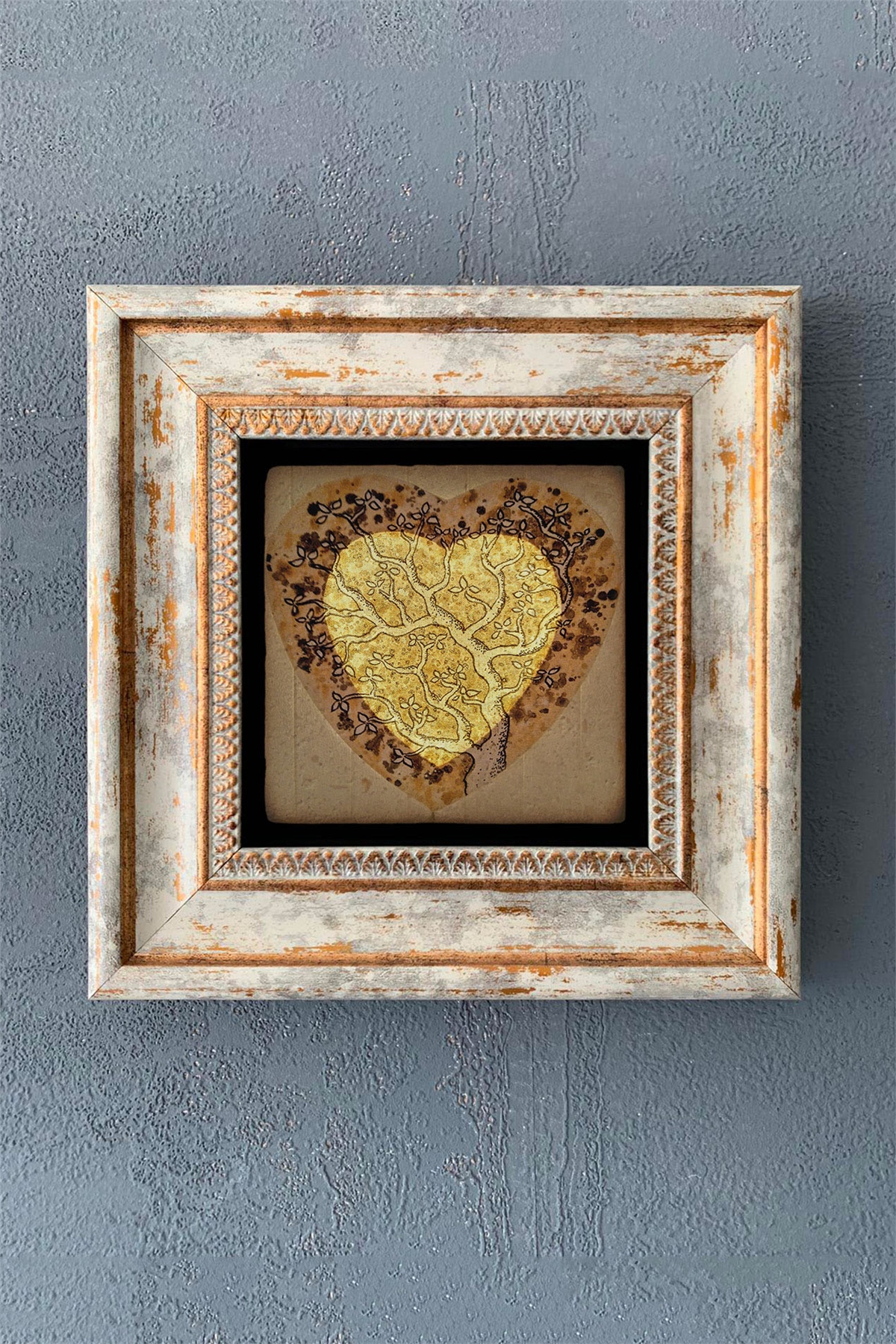 OSCAR STONE DECOR TEKLİ ÇERÇEVELİ DOĞALTAŞ DUVAR DEKORU / CDD1-40-1085 (WALL DECOR)