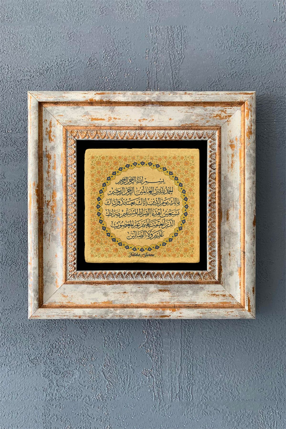 OSCAR STONE DECOR TEKLİ ÇERÇEVELİ DOĞALTAŞ DUVAR DEKORU / CDD1-40-1148 (WALL DECOR)