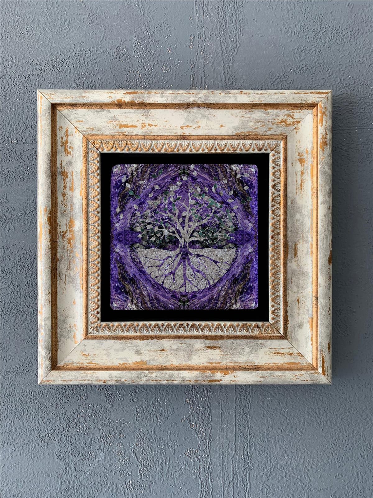 OSCAR STONE DECOR TEKLİ ÇERÇEVELİ DOĞALTAŞ DUVAR DEKORU / CDD-40-543 (WALL DECOR)