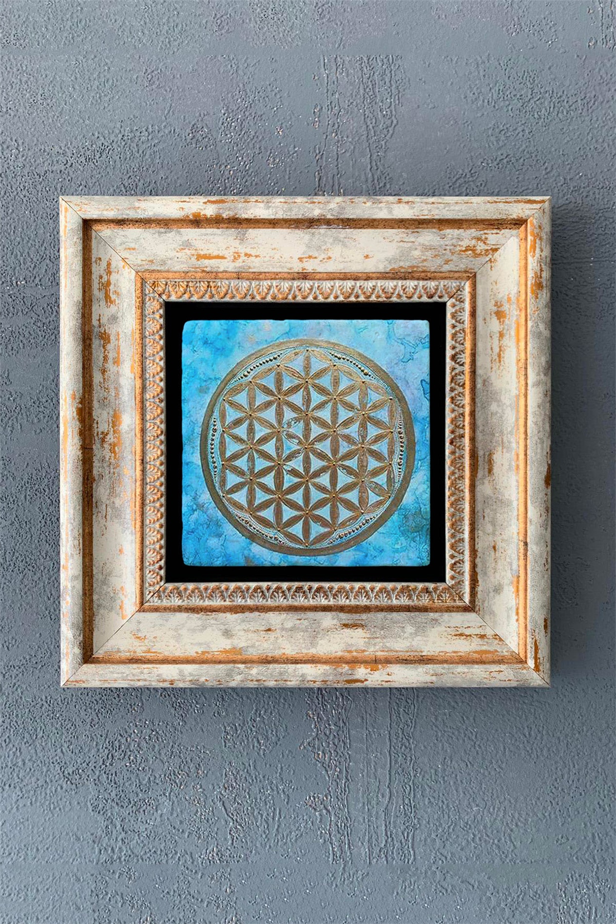 OSCAR STONE DECOR TEKLİ ÇERÇEVELİ DOĞALTAŞ DUVAR DEKORU / CDD1-40-1044 (WALL DECOR)